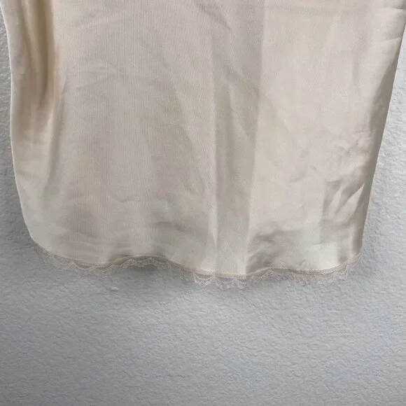 Maiden Form Something Special Cami Top Ivory Sz 36 Lace Bow Dainty Union Made - Picture 7 of 9